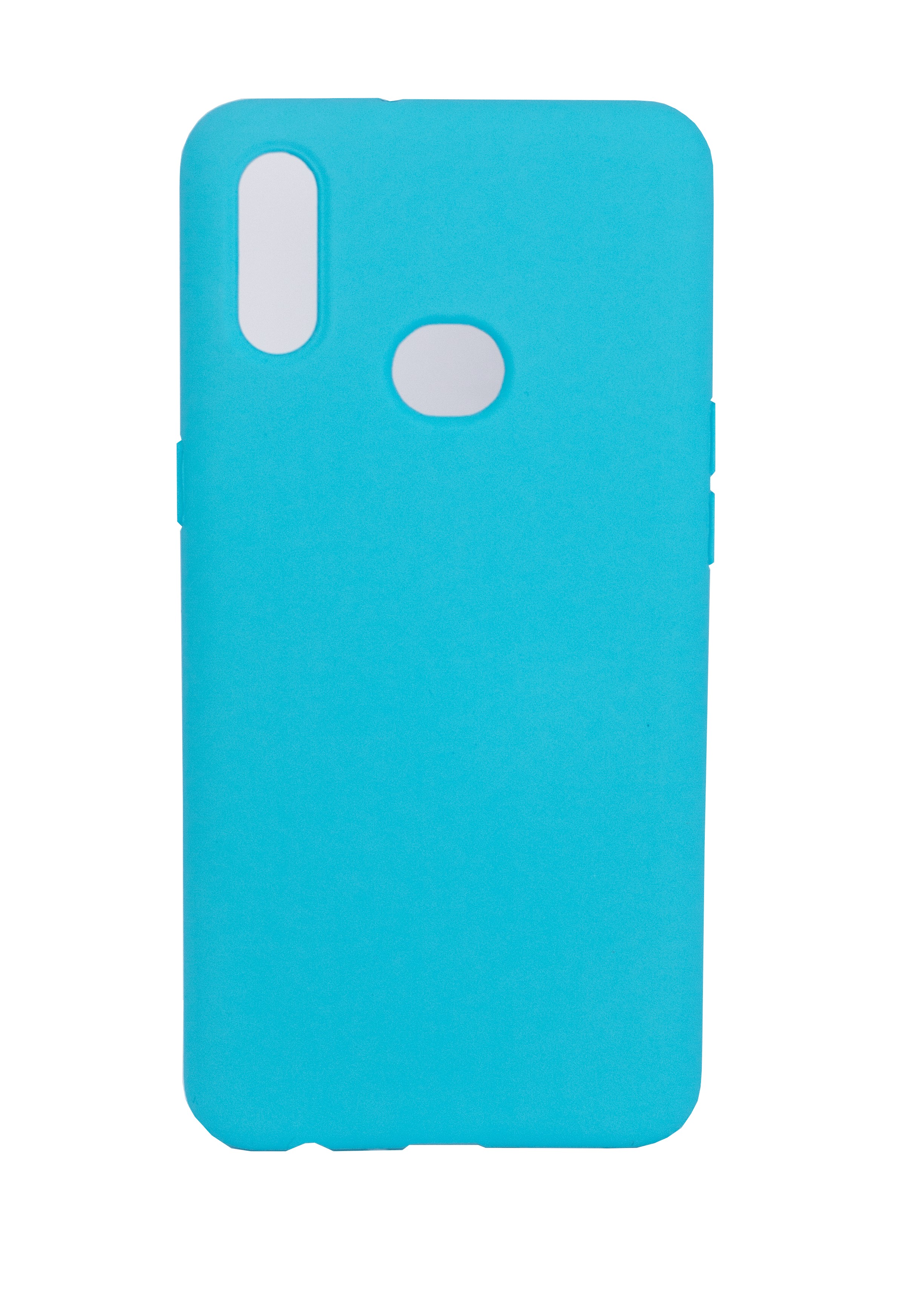 Protectores para celular  para Samsung  A10S Funda de silicona con felpa Celeste